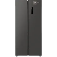 Холодильник Weissgauff WSBS 500 Inverter NoFrost Dark Grey 2-хкамерн. серый стекло инвертер