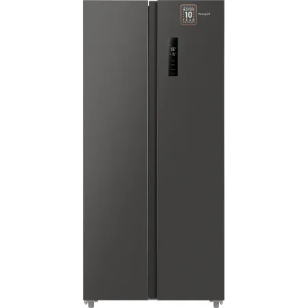 Холодильник Weissgauff WSBS 500 Inverter NoFrost Dark Grey 2-хкамерн. серый стекло инвертер