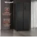 Холодильник Weissgauff WSBS 500 Inverter NoFrost Dark Grey 2-хкамерн. серый стекло инвертер