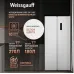 Холодильник Weissgauff WSBS 500 2-хкамерн. белый стекло инвертер