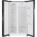 Холодильник Weissgauff WSBS 500 Inverter NoFrost 2-хкамерн. черный стекло инвертер