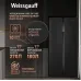 Холодильник Weissgauff WSBS 500 Inverter NoFrost 2-хкамерн. черный стекло инвертер