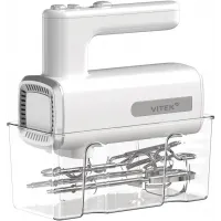 Миксер ручной Vitek VT-HM5005 800Вт белый/серебристый