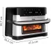 Аэрогриль Tefal Dual Easy Fry Flex EY9228E0 2700Вт черный/серебристый
