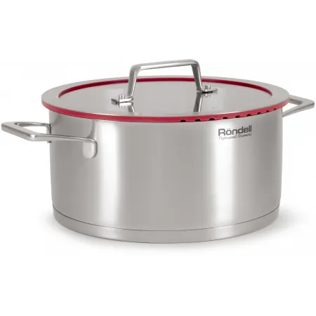 Кастрюля Rondell Verter RDS-2030 4.7л. d=24см (с крышкой) стальной Кастрюля Rondell Verter RDS-2030 4.7л. d=24см (с крышкой) стальной