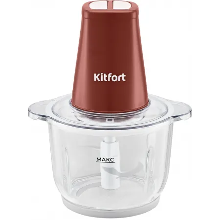 Измельчитель электрический Kitfort КТ-3534 2л. 500Вт красный Измельчитель электрический Kitfort КТ-3534 2л. 500Вт красный