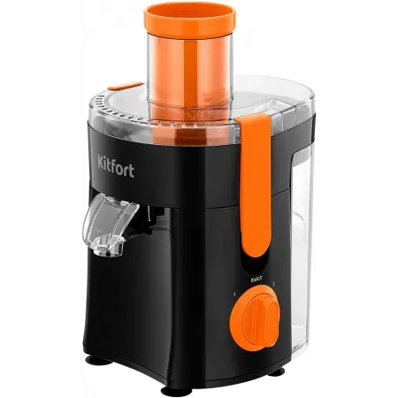 Соковыжималка центробежная Kitfort КТ-1198 400Вт оранжевый/черный