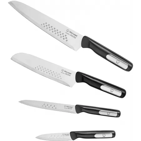 Набор ножей кухон. Rondell Bayoneta RD-2015 компл.:4предм. черный блистер