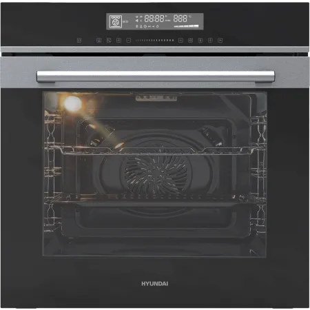 Духовой шкаф Электрический Hyundai HEO 6773 IX черный/нержавеющая сталь