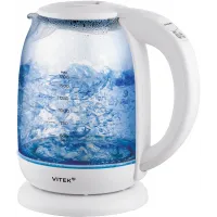 Чайник электрический Vitek VT-WK1045 1.7л. 2200Вт белый корпус: стекло
