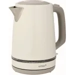 Чайник электрический Vitek VT-WK1066 1.7л. 2200Вт бежевый/коричневый корпус: металл/пластик