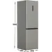 Холодильник Gorenje NRKP61EA2XL4 2-хкамерн. серебристый металлик
