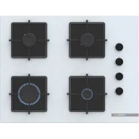 Газовая варочная поверхность Bosch POP7C2P30O белый