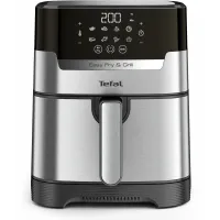 Аэрогриль Tefal Easy Fry & Grill Digital EY505D15 1550Вт черный/серебристый