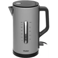 Чайник электрический Haier HK-601 1.7л. 3000Вт серебристый корпус: нерж.сталь (QA0082M00RU)