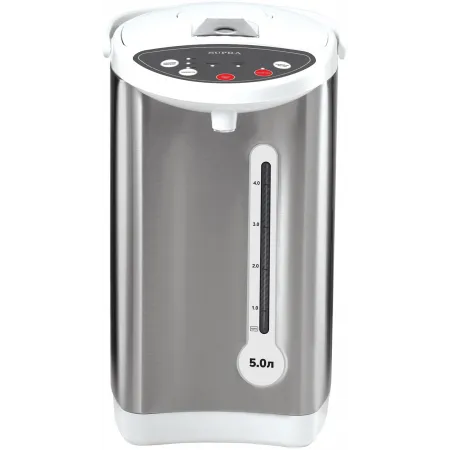 Термопот Supra TPS-5003 4л. 850Вт серебристый/белый Термопот Supra TPS-5003 4л. 850Вт серебристый/белый