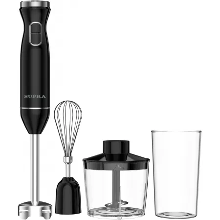 Блендер погружной Supra HBS-1012 700Вт черный/серебристый