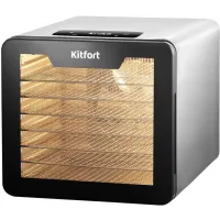 Сушка для фруктов и овощей Kitfort КТ-4955 21под. 600Вт нержавеющая сталь