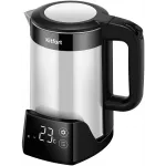 Чайник электрический Kitfort КТ-6691 1.5л. 1500Вт черный/нержавеющая сталь корпус: нерж.сталь/пластик