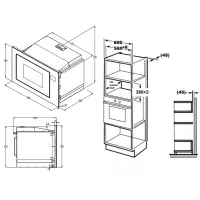 Микроволновая печь Weissgauff BMWO-256 25л. 900Вт черный (встраиваемая) Микроволновая печь Weissgauff BMWO-256 25л. 900Вт черный (встраиваемая)
