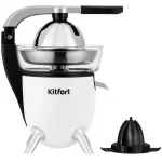 Соковыжималка цитрусовая Kitfort КТ-1168 100Вт рез.сок.:250мл. белый/черный