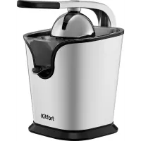 Соковыжималка цитрусовая Kitfort КТ-1169 160Вт рез.сок.:350мл. нержавеющая сталь/черный