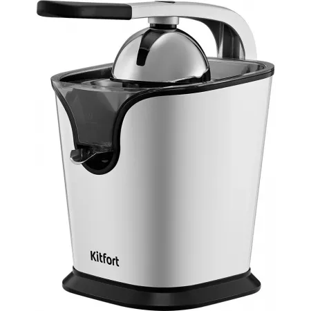 Соковыжималка цитрусовая Kitfort КТ-1169 160Вт рез.сок.:350мл. нержавеющая сталь/черный