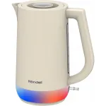 Чайник электрический Rondell RDE-WK808 1.7л. 2200Вт кремовый/белый корпус: металл
