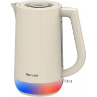 Чайник электрический Rondell RDE-WK808 1.7л. 2200Вт кремовый/белый корпус: металл Чайник электрический Rondell RDE-WK808 1.7л. 2200Вт кремовый/белый корпус: металл