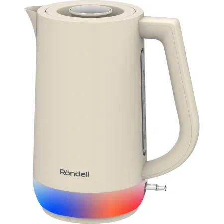 Чайник электрический Rondell RDE-WK808 1.7л. 2200Вт кремовый/белый корпус: металл