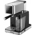 Кофеварка рожковая Kitfort КТ-7693 1350Вт нержавеющая сталь/черный