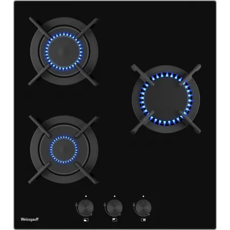 Газовая варочная поверхность Weissgauff HG 453 BGV черный