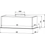 Вытяжка встраиваемая Weissgauff Box 850 Touch черный управление: сенсорное (1 мотор)