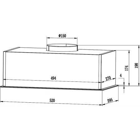 Вытяжка встраиваемая Weissgauff Box 850 Touch черный управление: сенсорное (1 мотор) Вытяжка встраиваемая Weissgauff Box 850 Touch черный управление: сенсорное (1 мотор)