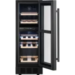 Винный шкаф Weissgauff WWCI-16 DB DualZone 1-нокамерн. черный глянц. (438723)