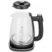Чайник электрический Kitfort КТ-6728 1.8л. 1650Вт черный/нержавеющая сталь корпус: пластик/стекло