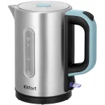 Чайник электрический Kitfort КТ-8703 1.7л. 2200Вт нержавеющая сталь/черный корпус: нерж.сталь/пластик