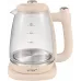 Чайник электрический Vitek VT-WK1072 1.7л. 1800Вт слоновая кость корпус: стекло Чайник электрический Vitek VT-WK1072 1.7л. 1800Вт слоновая кость корпус: стекло