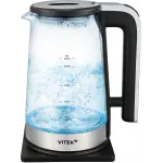 Чайник электрический Vitek VT-WK1073 2.2л. 1800Вт черный/серебристый корпус: стекло Чайник электрический Vitek VT-WK1073 2.2л. 1800Вт черный/серебристый корпус: стекло