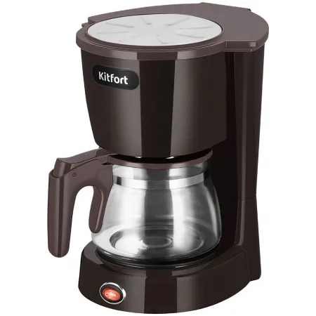 Кофеварка капельная Kitfort КТ-7591 550Вт коричневый