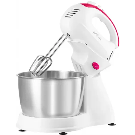 Миксер стационарный Kitfort КТ-3485 250Вт белый/розовый Миксер стационарный Kitfort КТ-3485 250Вт белый/розовый