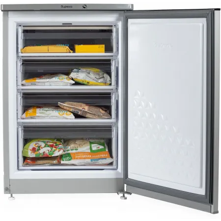 Морозильная камера Бирюса M514 серебристый