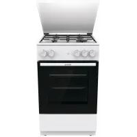 Плита Газовая Gorenje GG5A14WJ белый (металлическая крышка) реш.сталь Плита Газовая Gorenje GG5A14WJ белый (металлическая крышка) реш.сталь