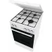Плита Газовая Gorenje GG5A14WJ белый (металлическая крышка) реш.сталь