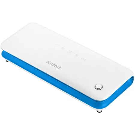 Вакуумный упаковщик Kitfort КТ-1562 ручной 120Вт 0.65Бар шир.пак.:30см белый/синий