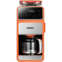 Кофеварка капельная Kitfort КТ-7622 1050Вт оранжевый/черный Кофеварка капельная Kitfort КТ-7622 1050Вт оранжевый/черный