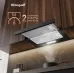 Вытяжка встраиваемая Weissgauff TEL 500 Glass черный управление: кулисные переключатели (1 мотор)