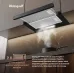 Вытяжка встраиваемая Weissgauff TEL 500 Glass черный управление: кулисные переключатели (1 мотор)