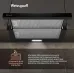Вытяжка встраиваемая Weissgauff TEL 600 Glass черный управление: кулисные переключатели (1 мотор)
