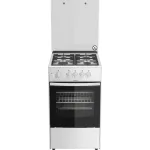 Плита Газовая Darina ABA 3007 W белый (стеклянная крышка) реш.чугун